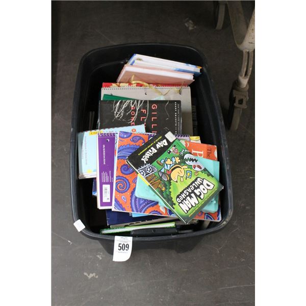 Bin w/Asst. Books