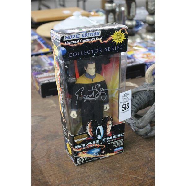 Star Trek LT Data Collector Figurine Autographed