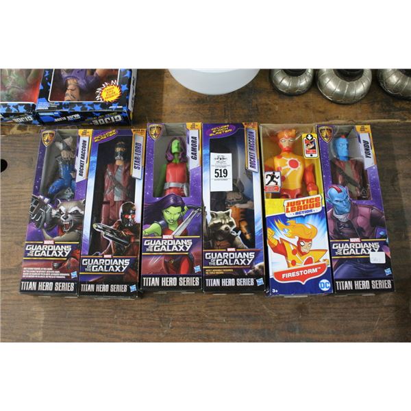 6-Guardians of The Galaxy/Justice Figurines - 6 X $