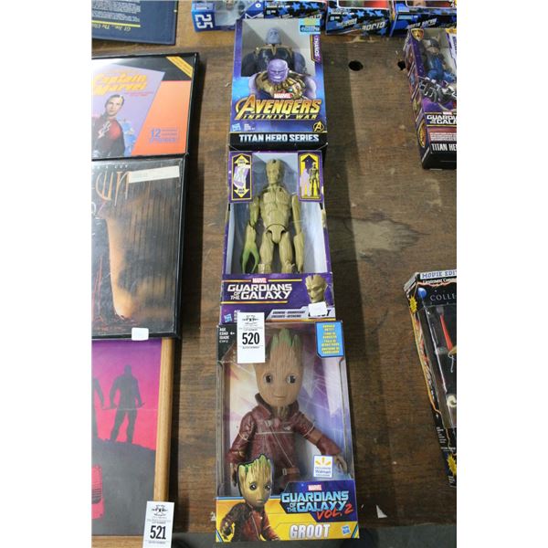 3-Guardians of the Galaxy/Avengers Figurine - 3 X $