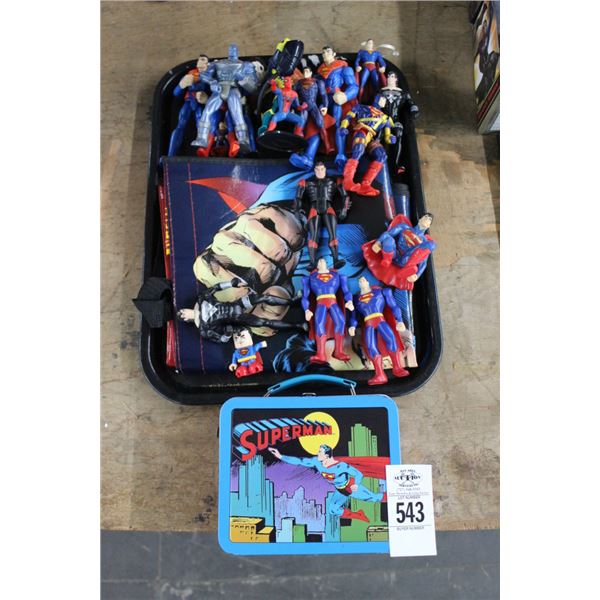 Superman Mailbox, Loose Figurines, Banner