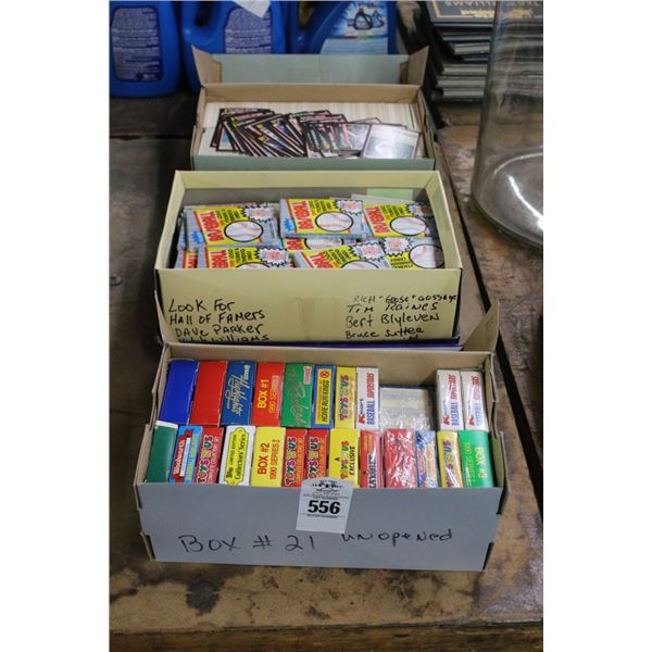 Asst. Sports Trading Cards - 3 Boxes