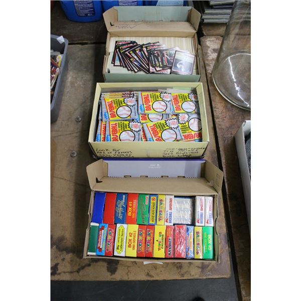 Asst. Sports Trading Cards - 3 Flats