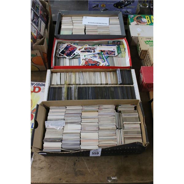 Asst. Sports Trading Cards - 4 Boxes