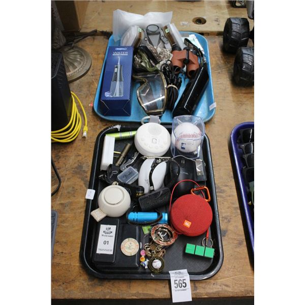 Respirator, Dental Flosser, Ski Goggles, Keychain, Souvenir Baseball, Travel Items