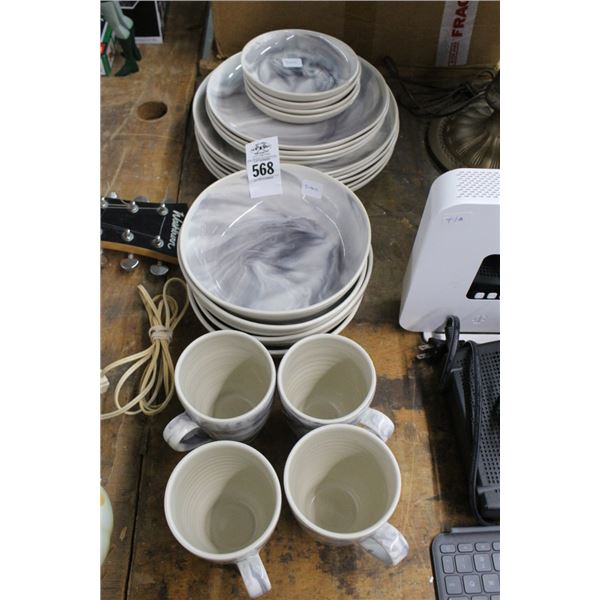 Simon Pierce Dishes, Bowls, Mugs Set