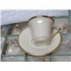 Image 2 : Lenox Cups/Saucers Set - Eternal - Service for 12