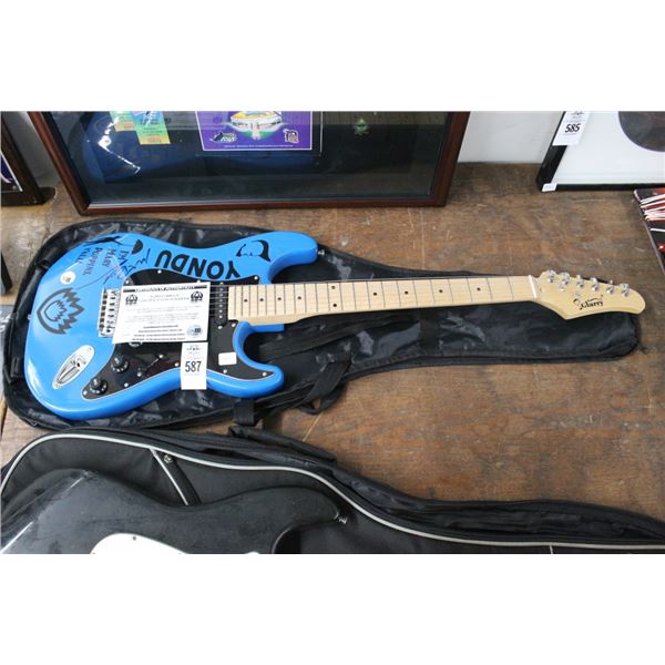 Glarry Yondu Mary Poppins Autographed Electric Guitar w/Case and COA