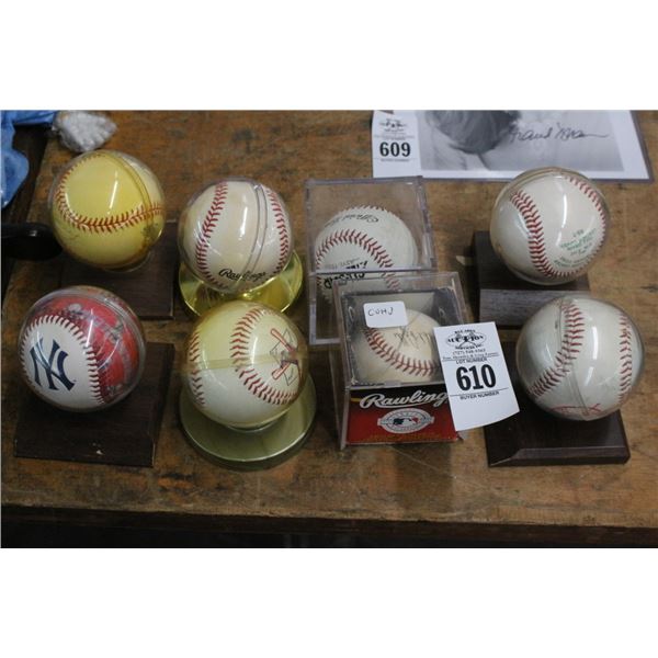 8-Souvenir Baseball 3 Are Autographed - 8 X $