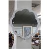 Image 1 : White Scalloped Framed Mirror - No Shipping