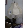 Image 1 : Red Decorator Lamp w/Boudoir Shade