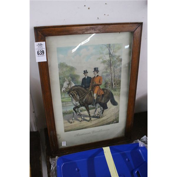 American Gentleman Framed Horsemen Décor