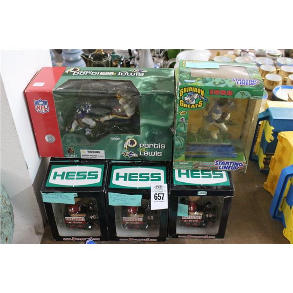 Mike Alstott A Train Bobblehead Collectibles 6, Barry Sanders Figurine, Portis vs.