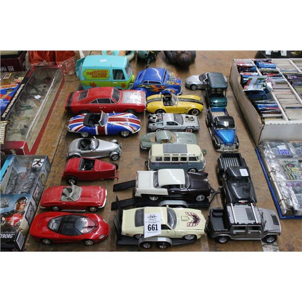 19-Die Cast Collector Car BTF Delorean, Mystery Machine, Others - 19 X $