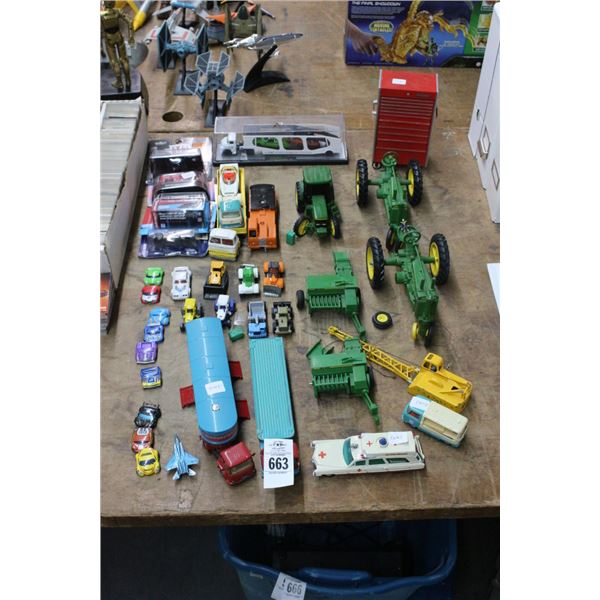 Die Cast Collector Cars, John Deere/Ambulance/VW/Tractors/More