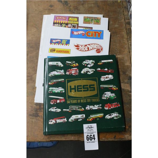 Hess Collector Truck Book w/Asst. Hot Wheels Cutouts