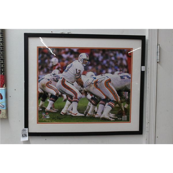 Dan Marino Framed Autographed Photo