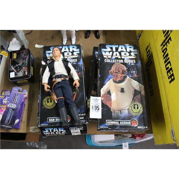 4-Star Wars Figurine Luke Skywalker, Hans Solo - 4 X $