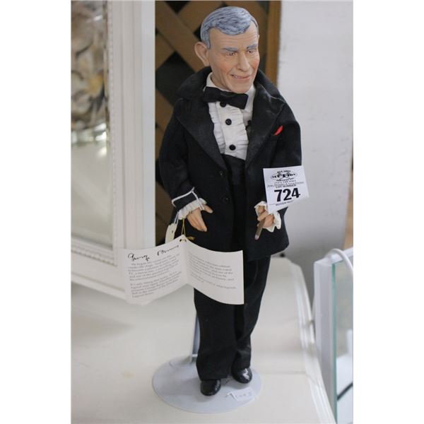 George Burns Autographed Figurine