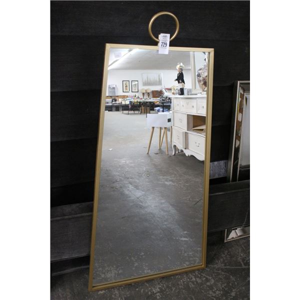 Contemporary Gold Framed Mirror - No Shipping