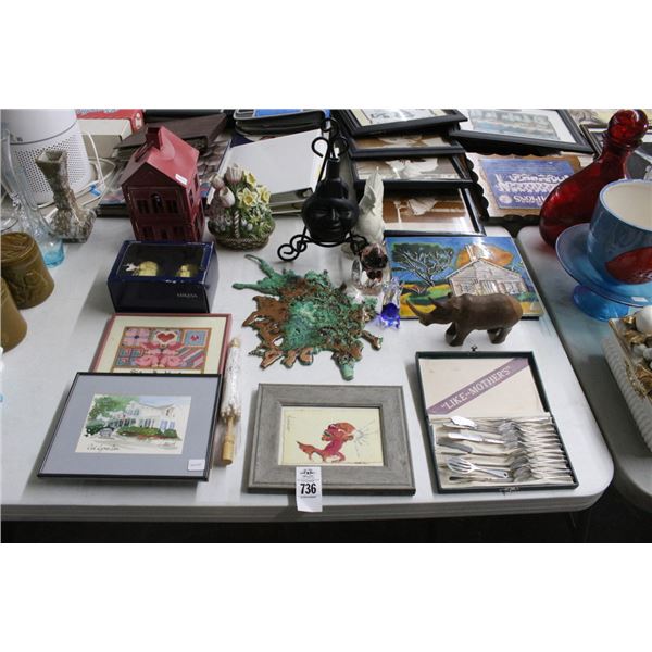 Mikasa Turkey Shaker Set, Floral Candle, Candle Lantern, Wall Art, Utensil Set,