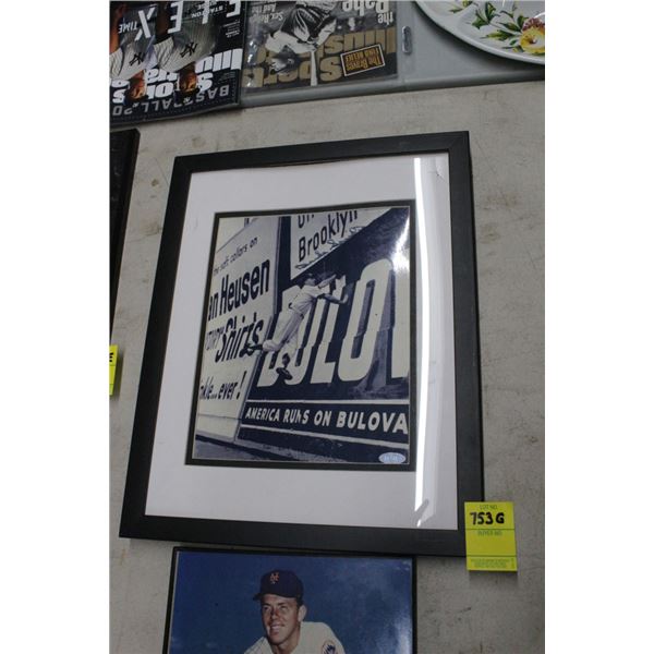 NY Stadium Autographed Vintage Photo