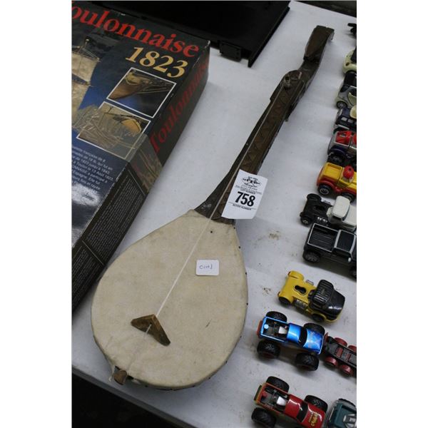 Animal Carved String Instrument - Some Damage