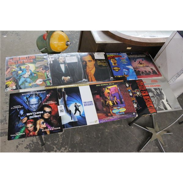 Asst. Movie Laser Discs/Super Hero Framed Art 12 w/Godfather, 007, Six Million