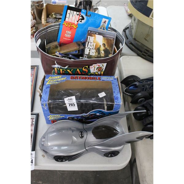 Batmobiles 2, Texas Holdem Bucket w/Asst. Collectibles, PS3 Game