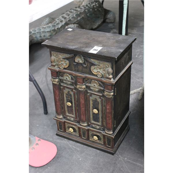 Ornate Small Pedestal Cabinet