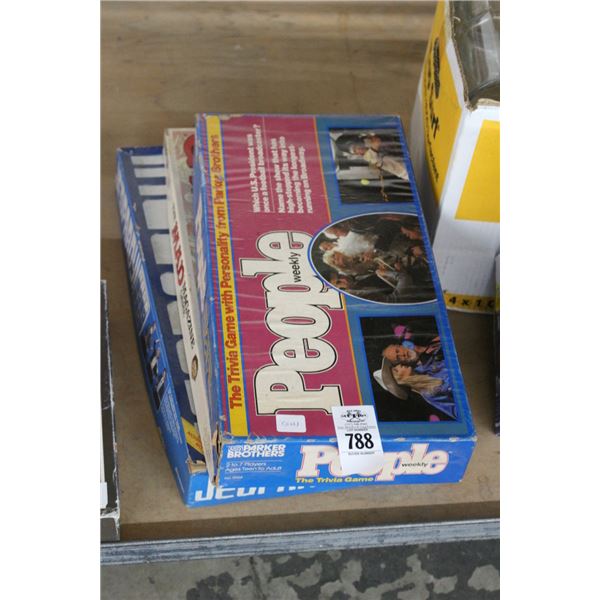 Trivia Board Games, Mad Magazines, People Weekly, More