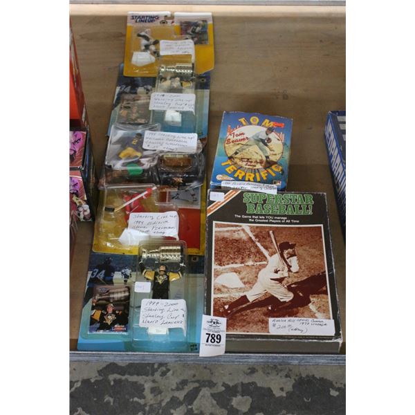 Vintage Starting Lineup Figurines 5, Super Star Baseball Game, Tom Seaver Trading