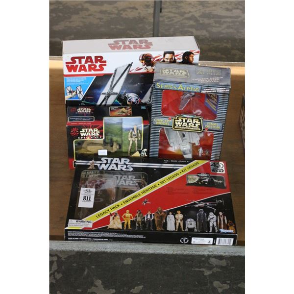 5-Star Wars Figurine Set, Battleships - 5 X $