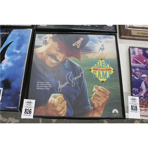 Autographed Talent For The Game Laser Disc