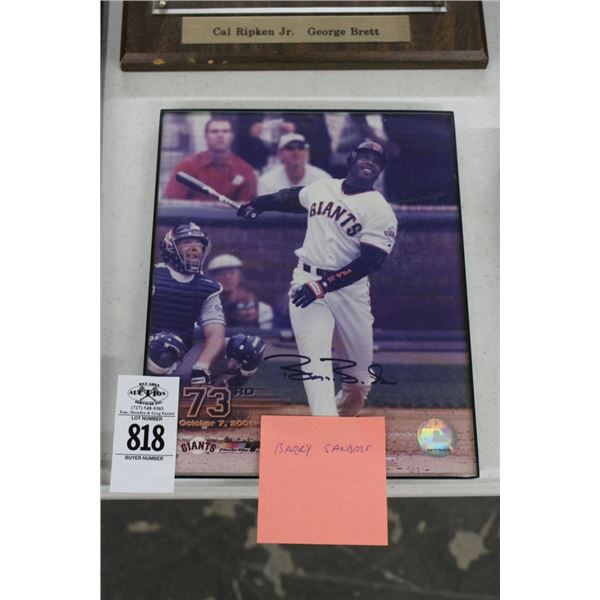 Autographed Barry Sanders Photo