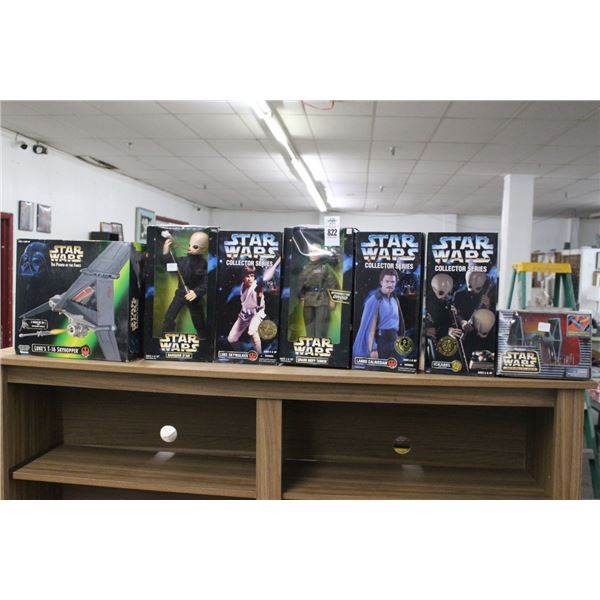7-Star Wars Figurine, Battleship in Box - 7 X $