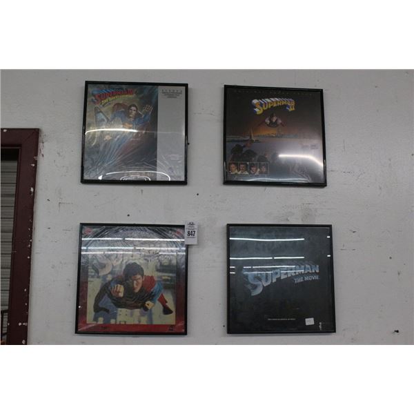 4-Superman Framed Laser Disc - 4 X $