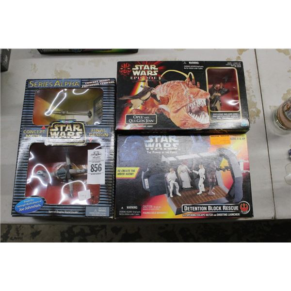 4-Star Wars Collector Figurines - 4 X $