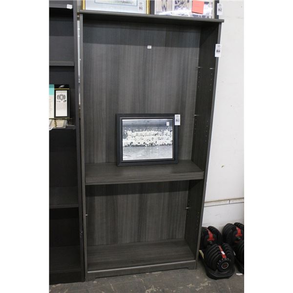 Dark Grey Bookcase