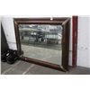 Image 2 : Large Framed Beveled Mirror - No Shipping