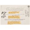 Image 1 : Evil Series Finale Script Side Signed by Emerson and Colter (VERY Rare)!