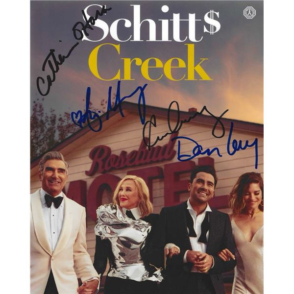 Schitt's Creek Photo Signed by C. O'Hara, the Levys and A. Murphy