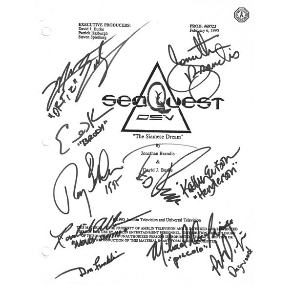SeaQuest TV Crew-Exclusive Package (11 VERY Rare Items!)