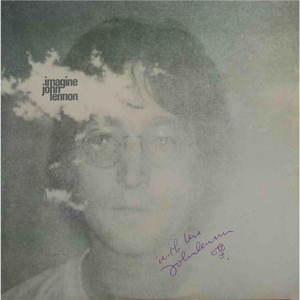 John Lennon signed Imagine album