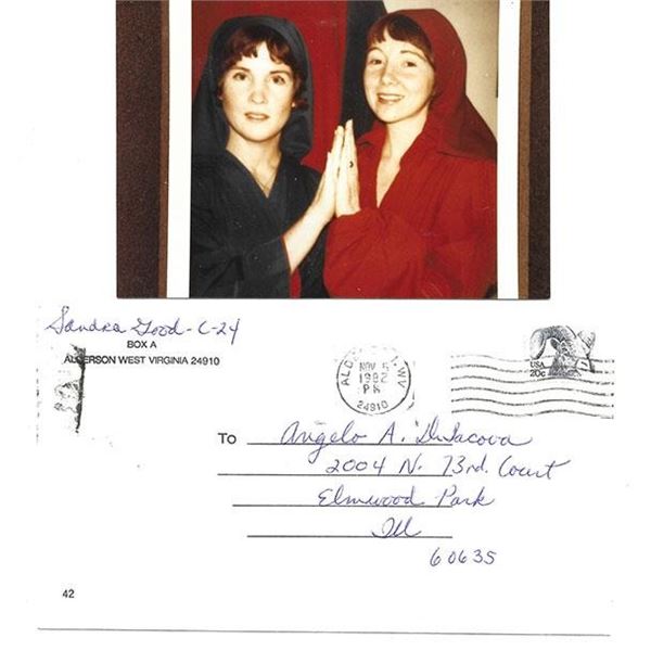 Charles Manson Member Sandra (Blue) Good Signed Photo