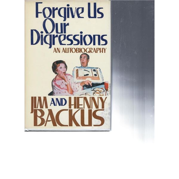 Gilligan's Island Jim and Henny Backus signed book