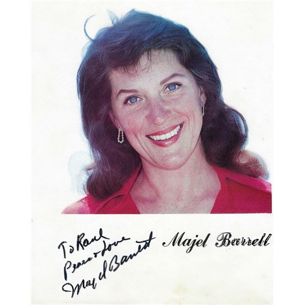 Star Trek Majel Barret signed photo