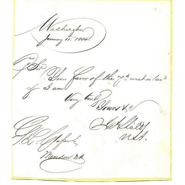 James Shields Signed Civil War Letter