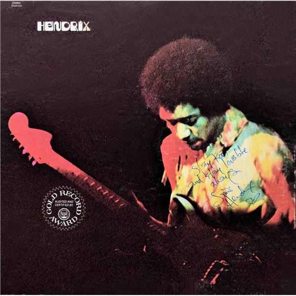 Jimi Hendrix signed album