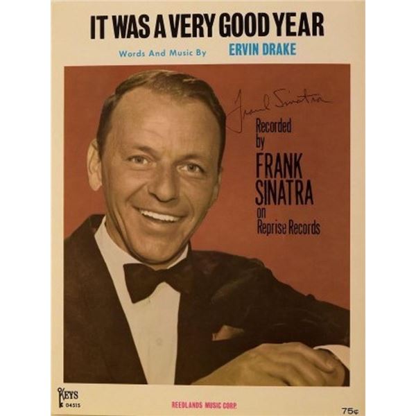Frank Sinatra signed sheet music